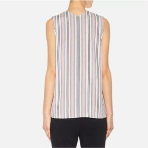 Love,J women’s size 2X sleeveless blouse scoopneck, black pink and white color